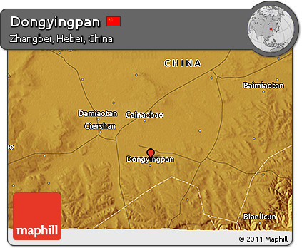 Physical 3D Map of Dongyingpan