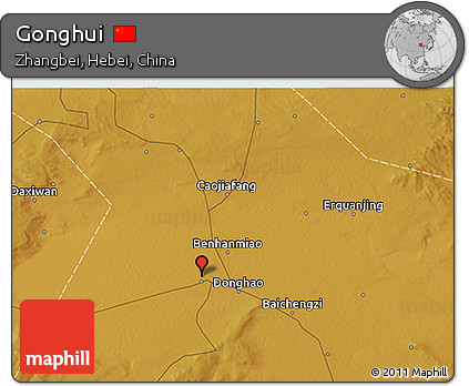 Physical 3D Map of Gonghui