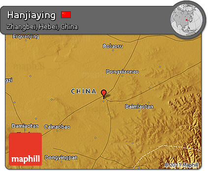 Physical 3D Map of Hanjiaying