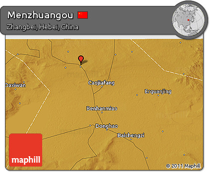 Physical 3D Map of Menzhuangou