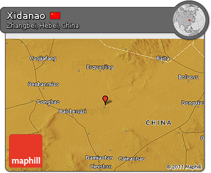 Physical 3D Map of Xidanao