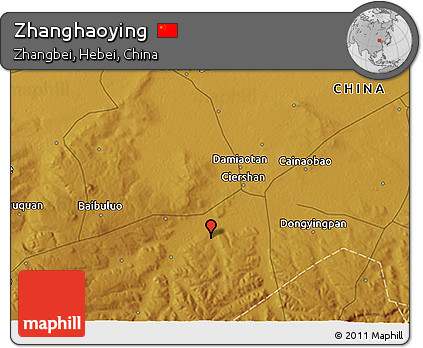 Physical 3D Map of Zhanghaoying