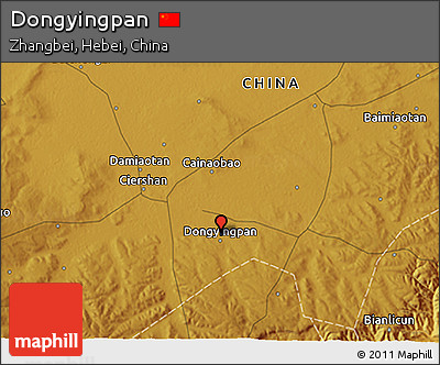 Physical 3D Map of Dongyingpan