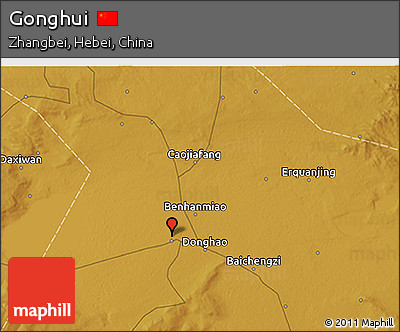 Physical 3D Map of Gonghui