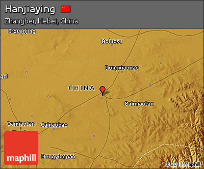 Physical 3D Map of Hanjiaying