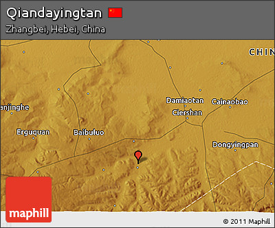 Physical 3D Map of Qiandayingtan