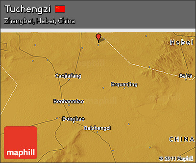 Physical 3D Map of Tuchengzi