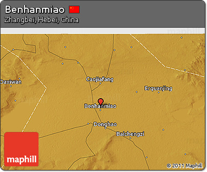 Physical 3D Map of Benhanmiao