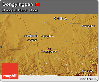 Physical 3D Map of Dongyingpan
