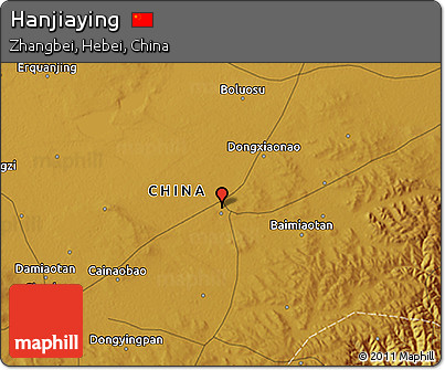 Physical 3D Map of Hanjiaying