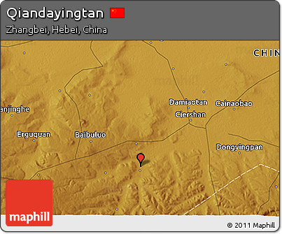 Physical 3D Map of Qiandayingtan