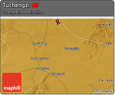 Physical 3D Map of Tuchengzi