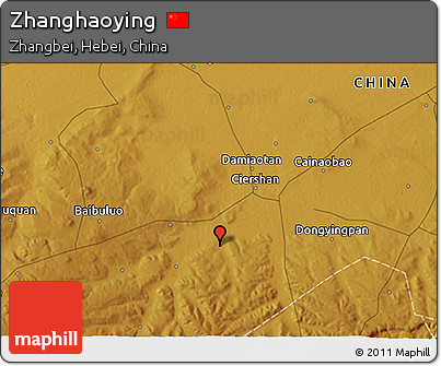 Physical 3D Map of Zhanghaoying
