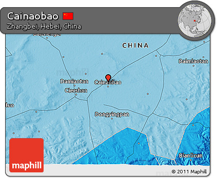 Political 3D Map of Cainaobao