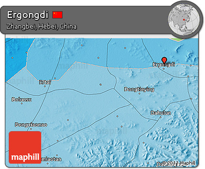 Political 3D Map of Ergongdi