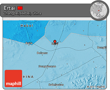 Political 3D Map of Ertai