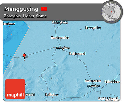 Political 3D Map of Mengguying