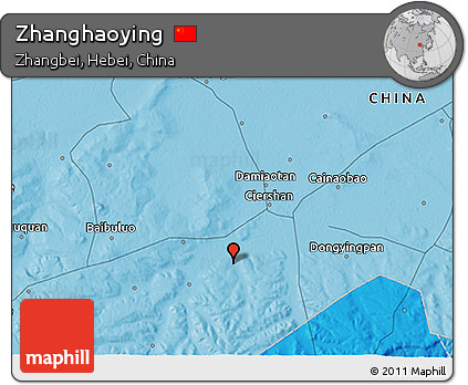 Political 3D Map of Zhanghaoying