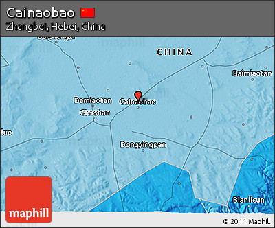 Political 3D Map of Cainaobao