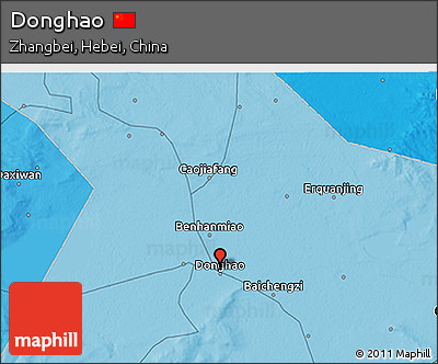 Political 3D Map of Donghao