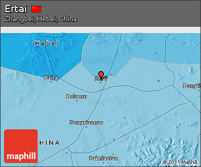 Political 3D Map of Ertai