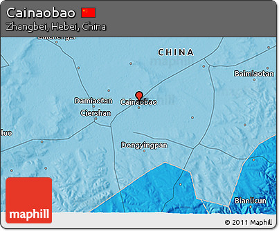 Political 3D Map of Cainaobao