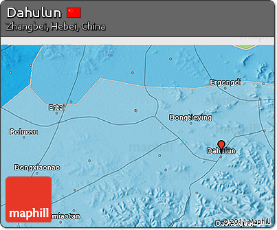 Political 3D Map of Dahulun