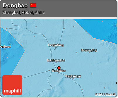 Political 3D Map of Donghao