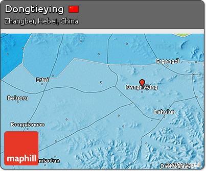 Political 3D Map of Dongtieying
