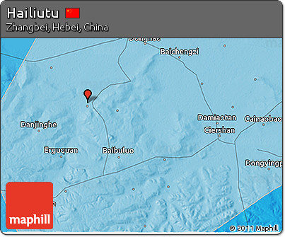 Political 3D Map of Hailiutu