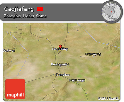 Satellite 3D Map of Caojiafang