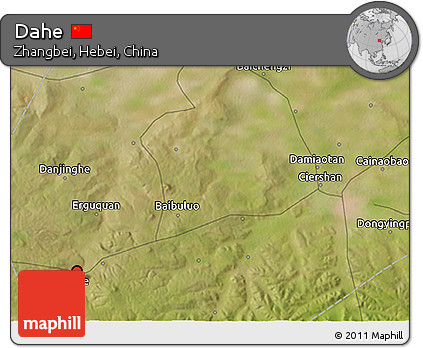 Satellite 3D Map of Dahe