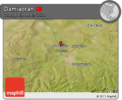 Satellite 3D Map of Damiaotan