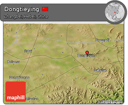 Satellite 3D Map of Dongtieying