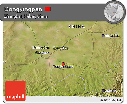 Satellite 3D Map of Dongyingpan