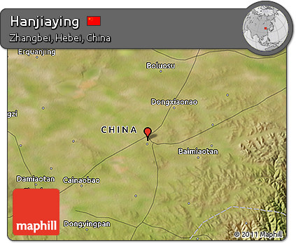 Satellite 3D Map of Hanjiaying