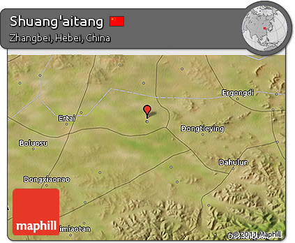 Satellite 3D Map of Shuang'aitang