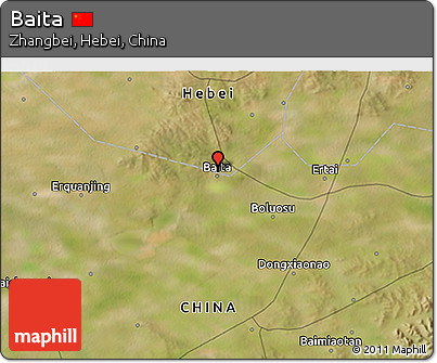 Satellite 3D Map of Baita