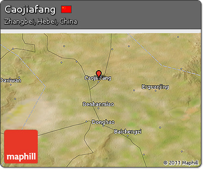 Satellite 3D Map of Caojiafang