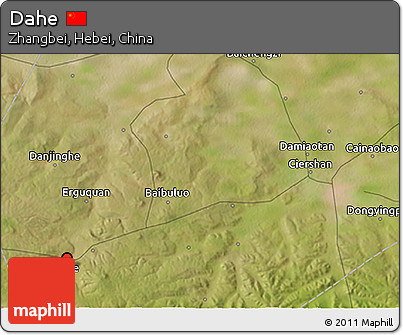 Satellite 3D Map of Dahe