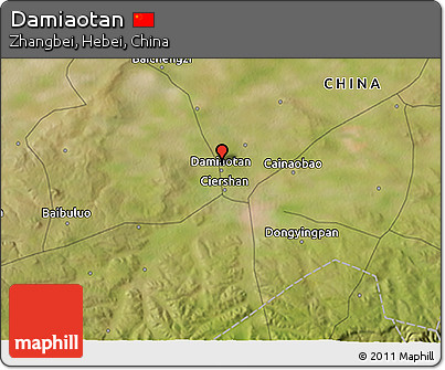 Satellite 3D Map of Damiaotan