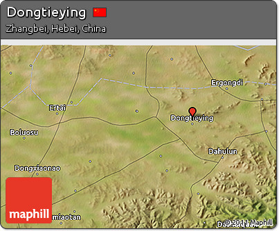 Satellite 3D Map of Dongtieying