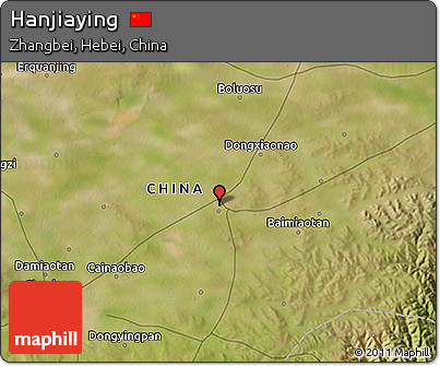 Satellite 3D Map of Hanjiaying