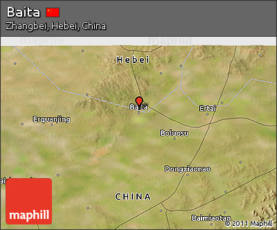 Satellite 3D Map of Baita