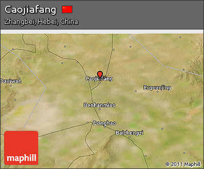 Satellite 3D Map of Caojiafang