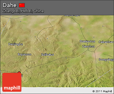 Satellite 3D Map of Dahe