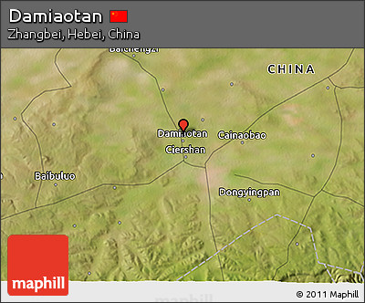 Satellite 3D Map of Damiaotan