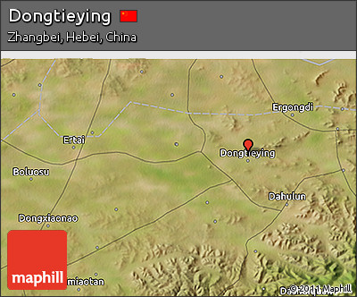 Satellite 3D Map of Dongtieying