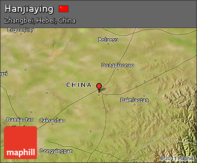 Satellite 3D Map of Hanjiaying