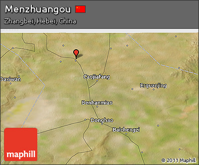Satellite 3D Map of Menzhuangou